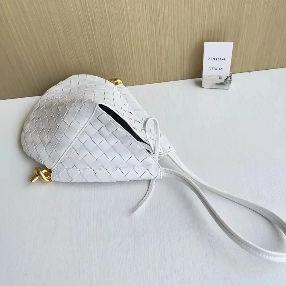 Bottega Veneta Small Solstice Shoulder Bag for Women in White