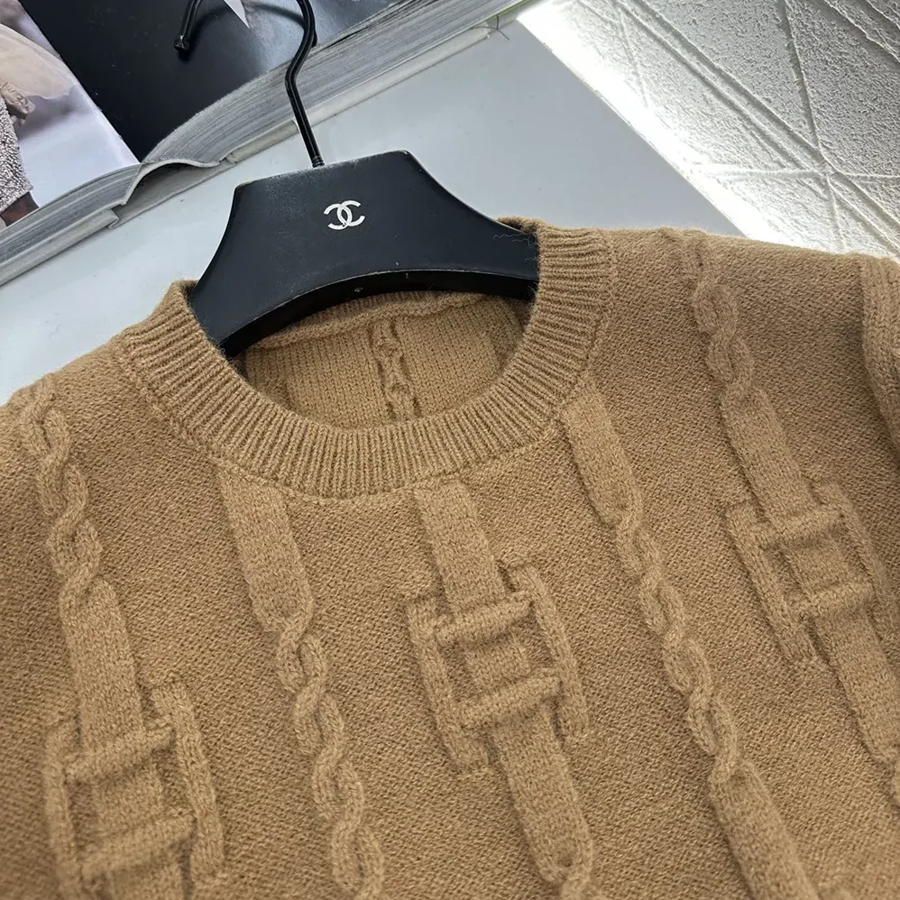 Celine Crewneck Sweater In Chains Cashmere for Men Celine Crewneck Sweater In Chains Cashmere for Men