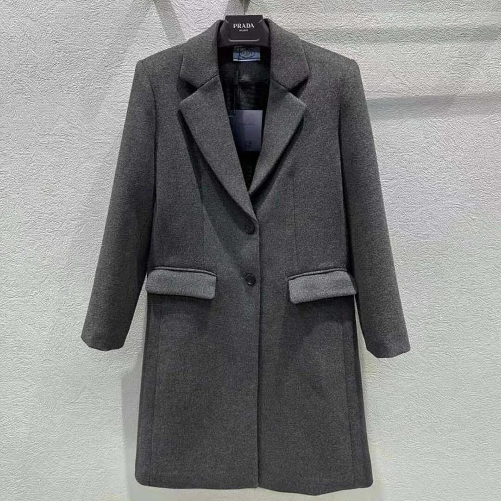 Prada Single for Women in breasted Velour Coat