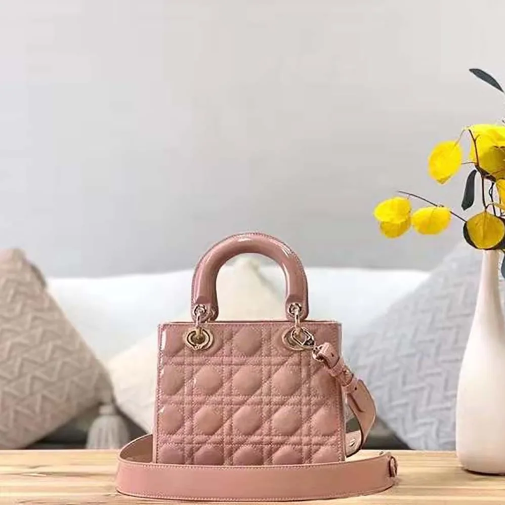 Dior Small Lady Dior Bag Patent Calfskin