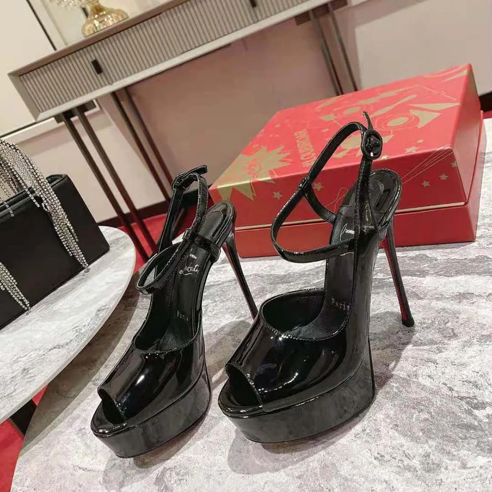 Christian Louboutin So Jenlove Alta 150 mm Heel Height for Women in Black Christian Louboutin So Jenlove Alta 150 mm Heel Height for Women in Black
