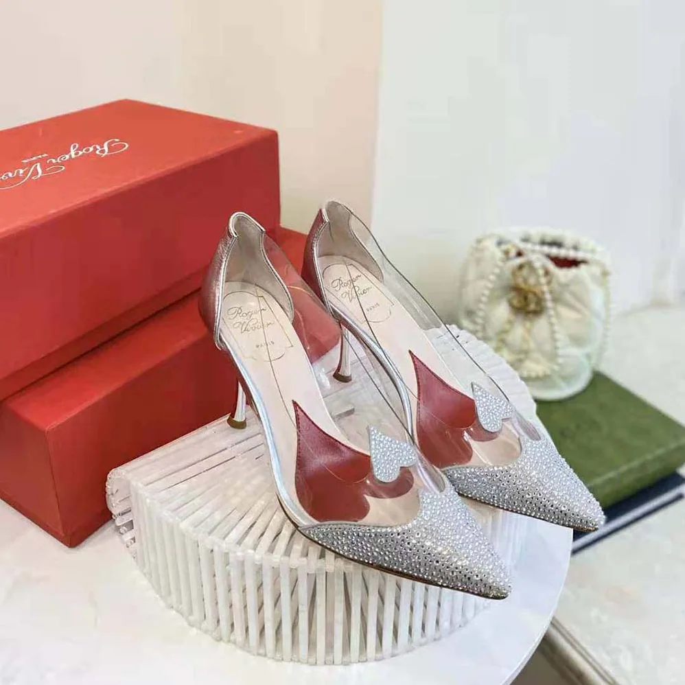Roger Vivier I Love Vivier Crystal Pumps in PVC for Women Roger Vivier I Love Vivier Crystal Pumps in PVC for Women