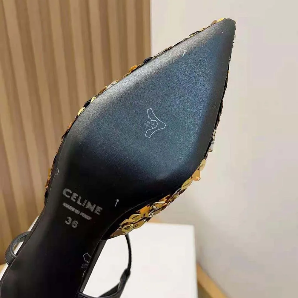 Celine Kitten in Embroidered Calfskin & Calfskin for Women Celine Kitten in Embroidered Calfskin & Calfskin for Women