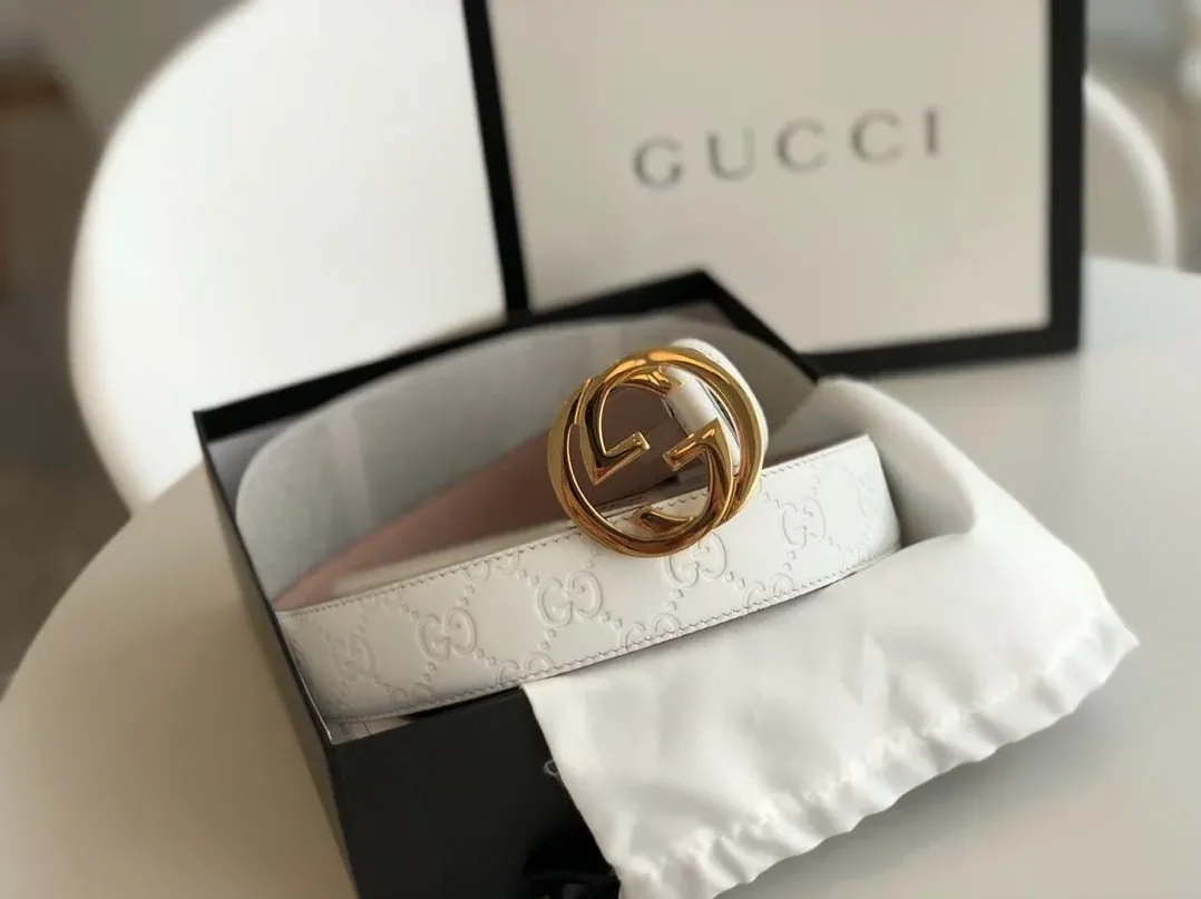 Gucci Belt White GG, for Women