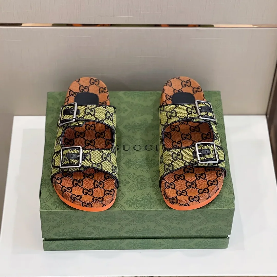 Gucci Slide Sandal With Straps Beige for Women