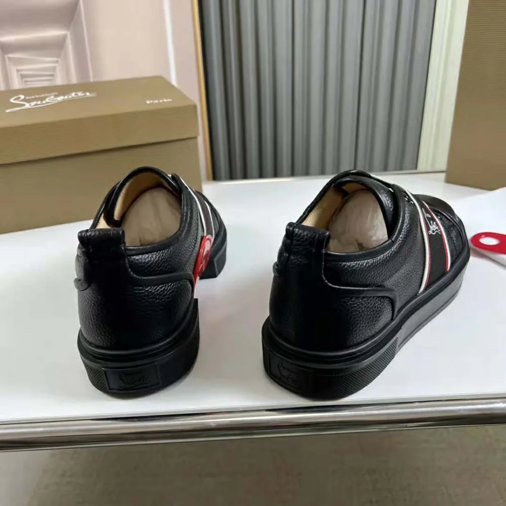 Christian Louboutin Adolescenza Sneakers for Men in Black Christian Louboutin Adolescenza Sneakers for Men in Black