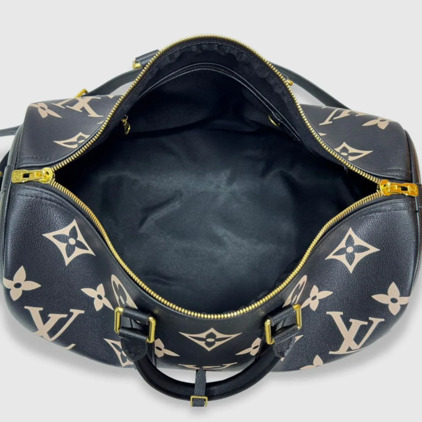 Louis Vuitton Keepall Bandouliere 45 Travel Bag in Black Gold Hardware Louis Vuitton Keepall Bandouliere 45 Travel Bag in Black Gold Hardware