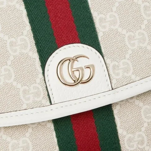 Gucci Ophidia Small Top Handle Bag / Beige And White Light Gold Hardware Gucci Ophidia Small Top Handle Bag / Beige And White Light Gold Hardware