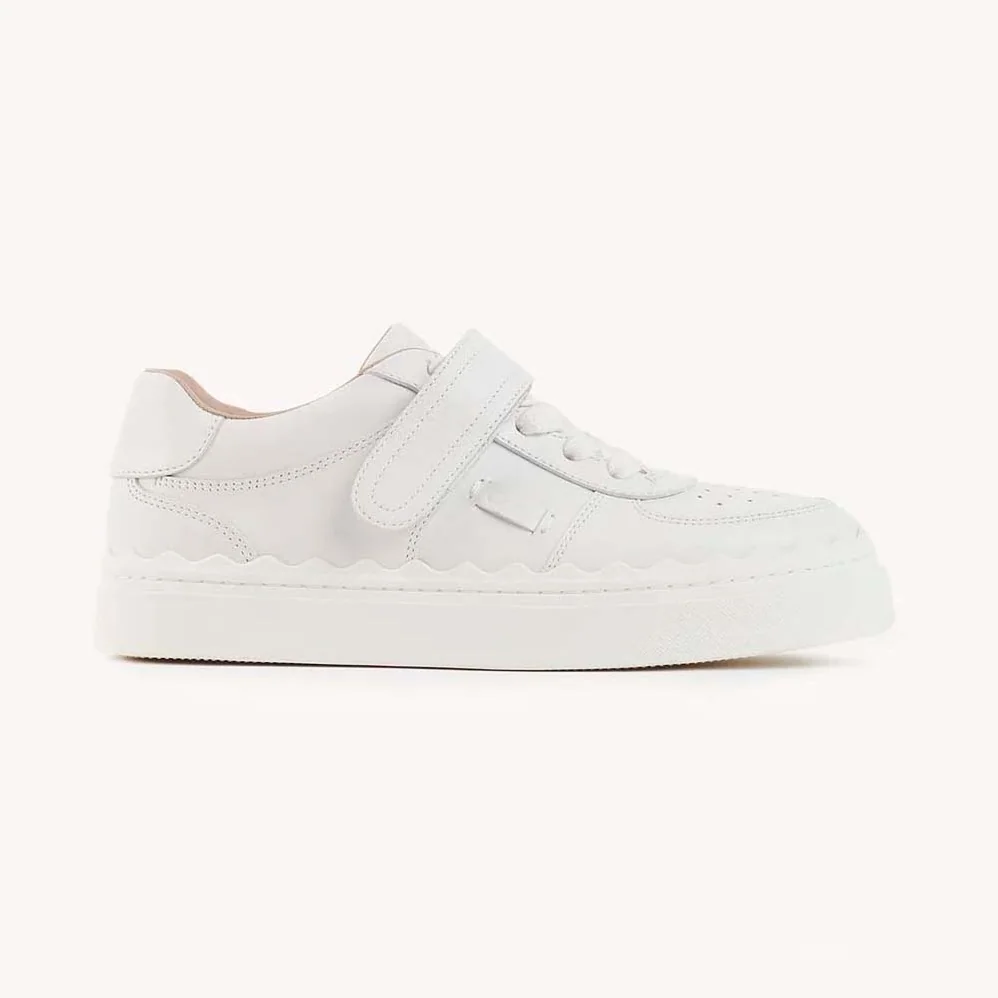 Chloe Lauren Sneaker with Strap for Women in White Chloe Lauren Sneaker with Strap for Women in White