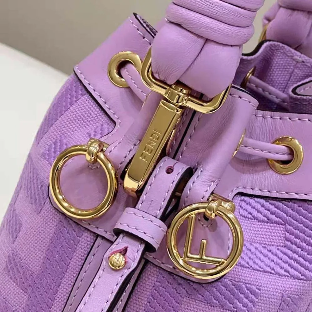Fendi Mon Tresor Purple FF Canvas Mini for Women in bag