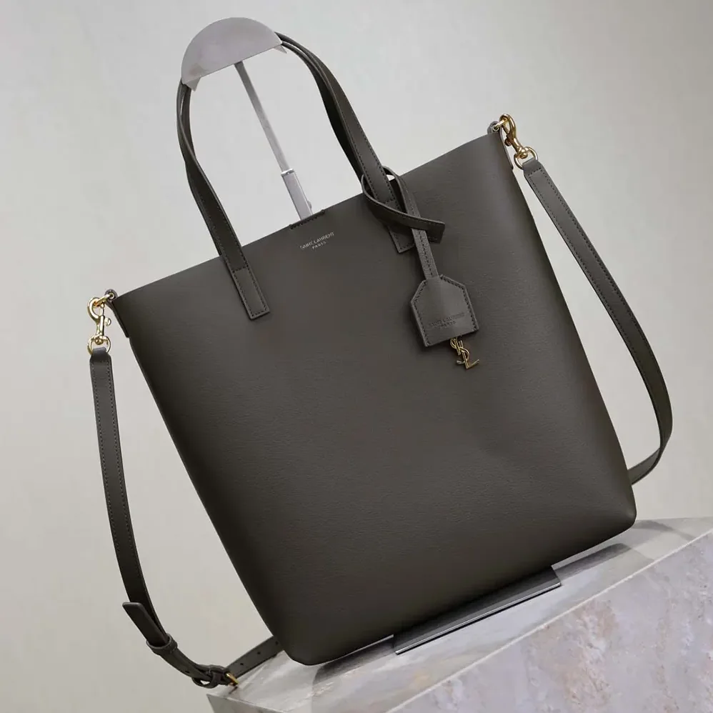 Saint Laurent YSL Shopping Saint Laurent Toy in Leather for Women in Gray Saint Laurent YSL Shopping Saint Laurent Toy in Leather for Women in Gray