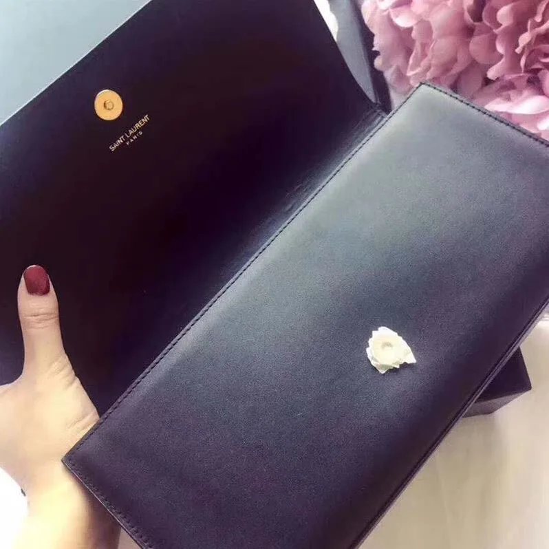 Saint Laurent YSL Kate Clutch Grain De Poudre Embossed for Women