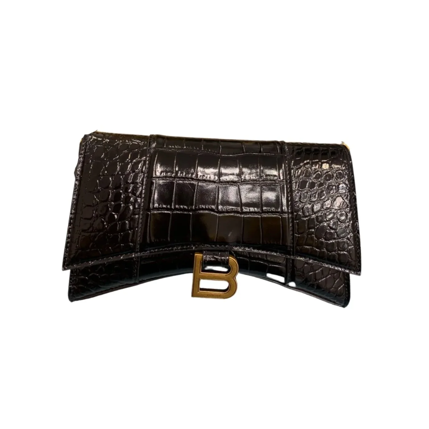Balenciaga XS Hourglass Shoulder Bag Black /