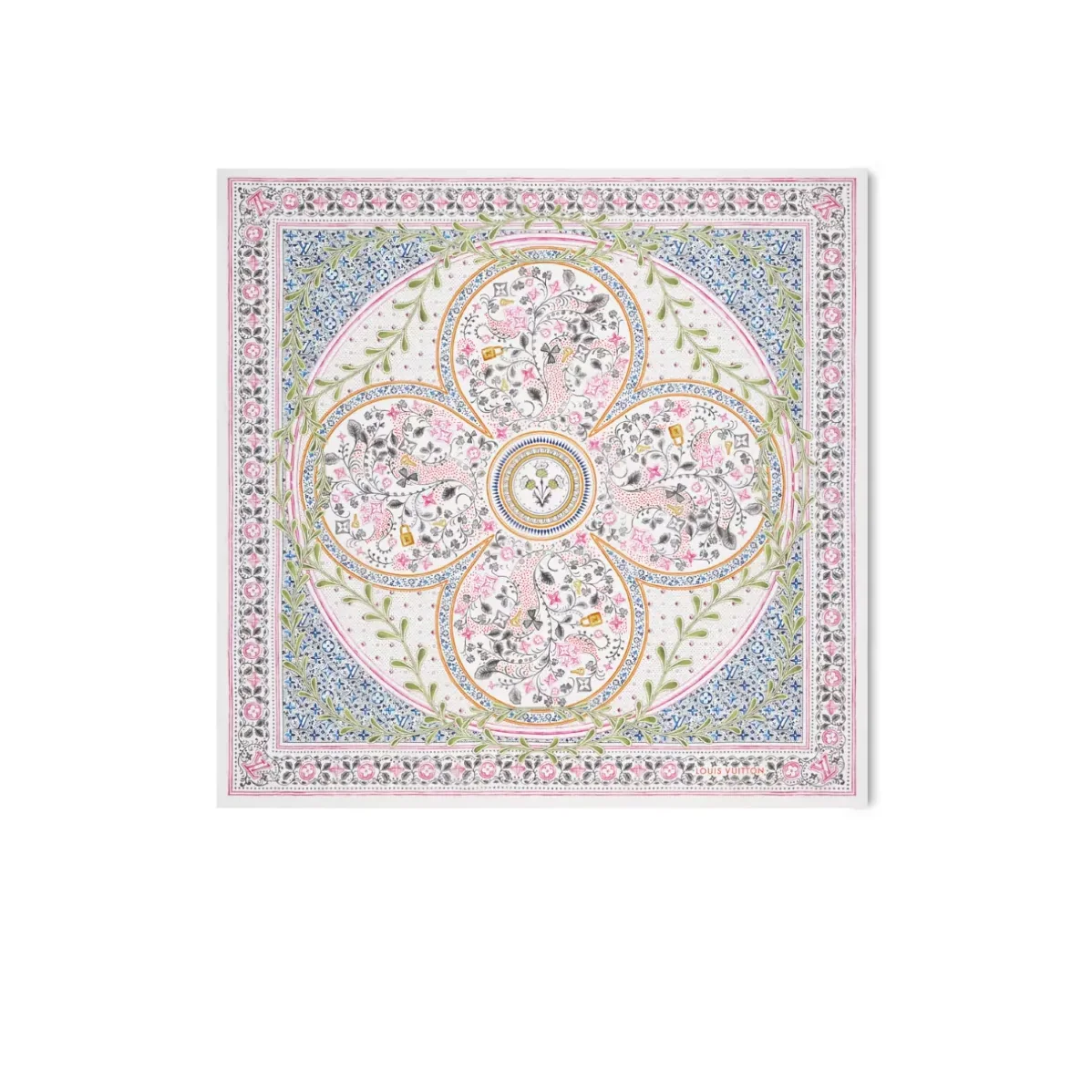 Louis Vuitton Summer Garden Shawl Blue