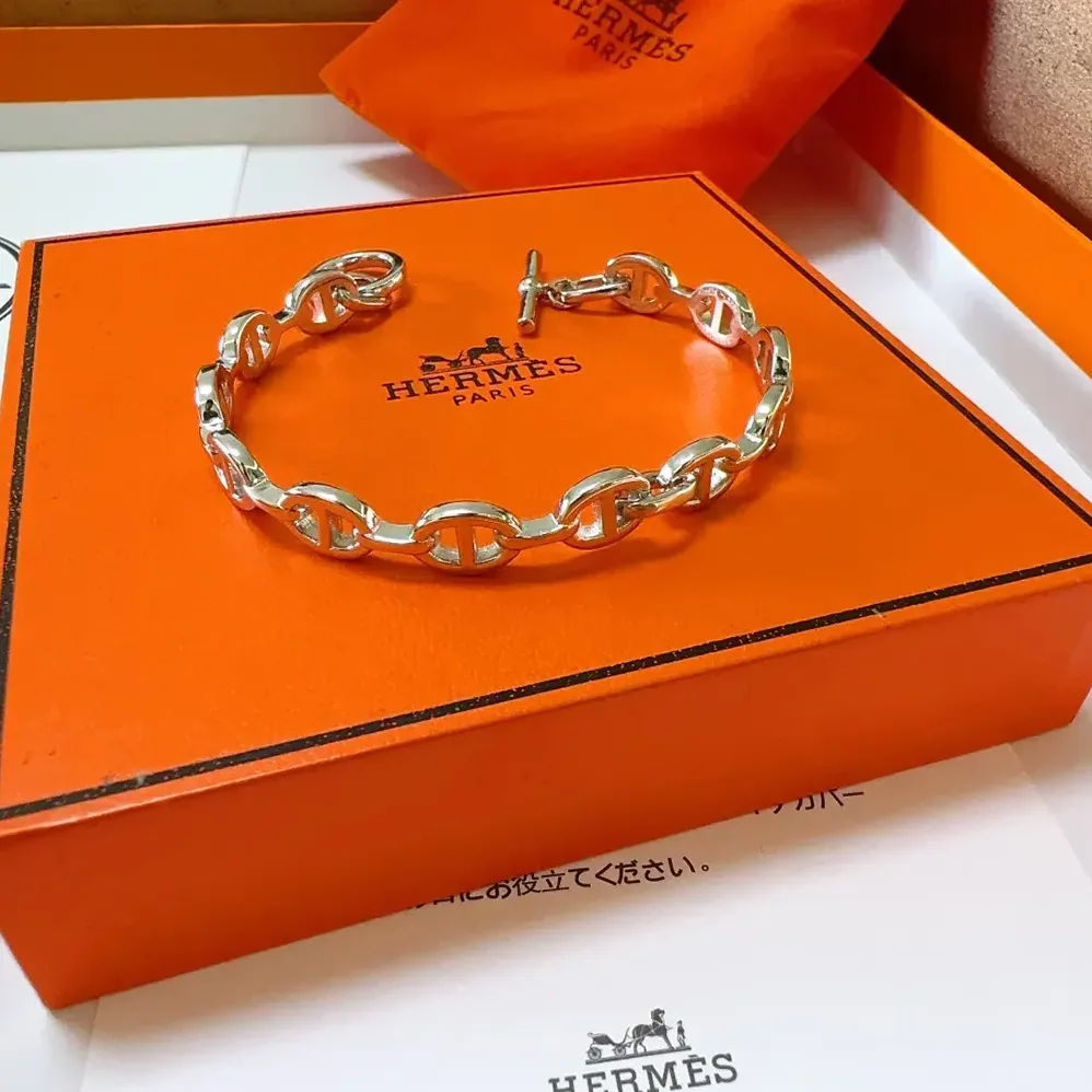 Hermes Chaine D Ancre Enchainee Bracelet Small Model for Unisex