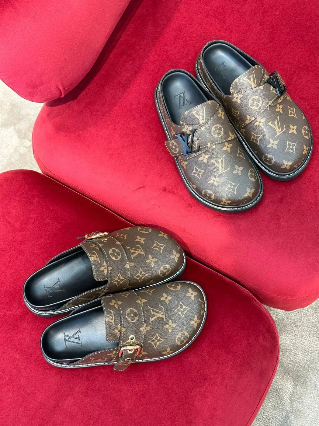 Louis Vuitton LV Easy Mule Monogram Canvas Brown Louis Vuitton LV Easy Mule Monogram Canvas Brown