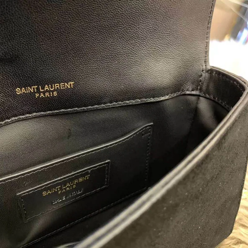 Saint Laurent YSL Kate Small Suede with Chains for Women in Black Saint Laurent YSL Kate Small Suede with Chains for Women in Black