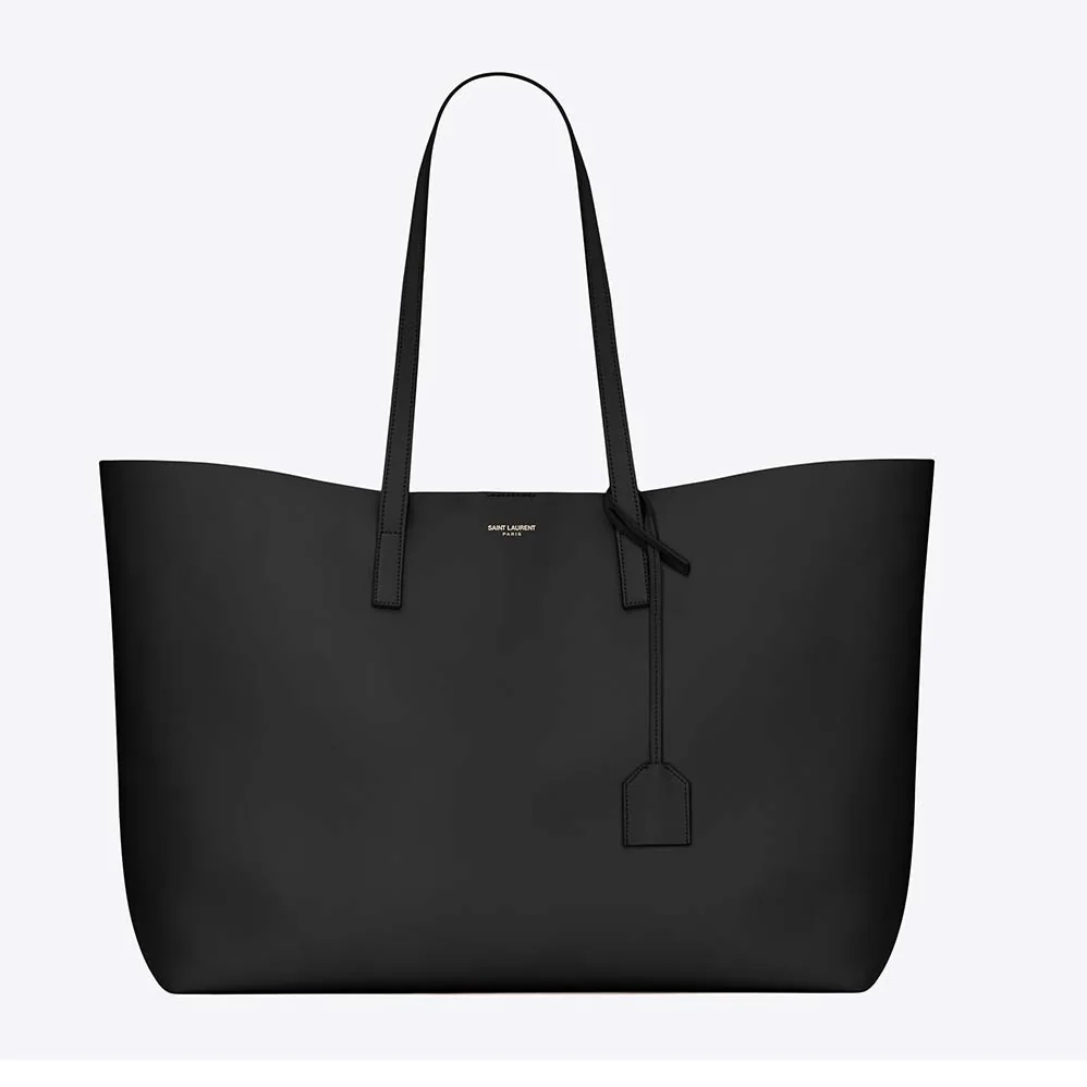 Saint Laurent YSL Shopping Saint Laurent Tote Black Leather for Women Saint Laurent YSL Shopping Saint Laurent Tote Black Leather for Women
