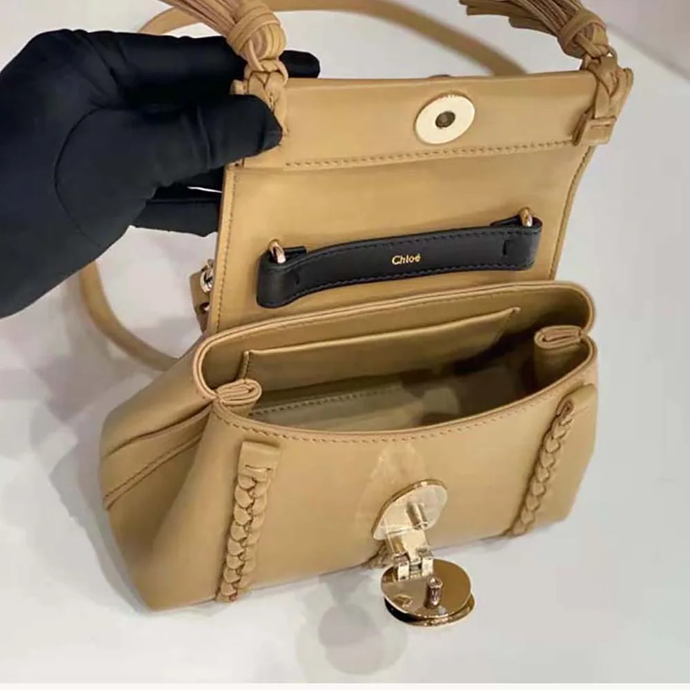 Chloé Penelope Mini Soft Shoulder Bag for Women in Brown