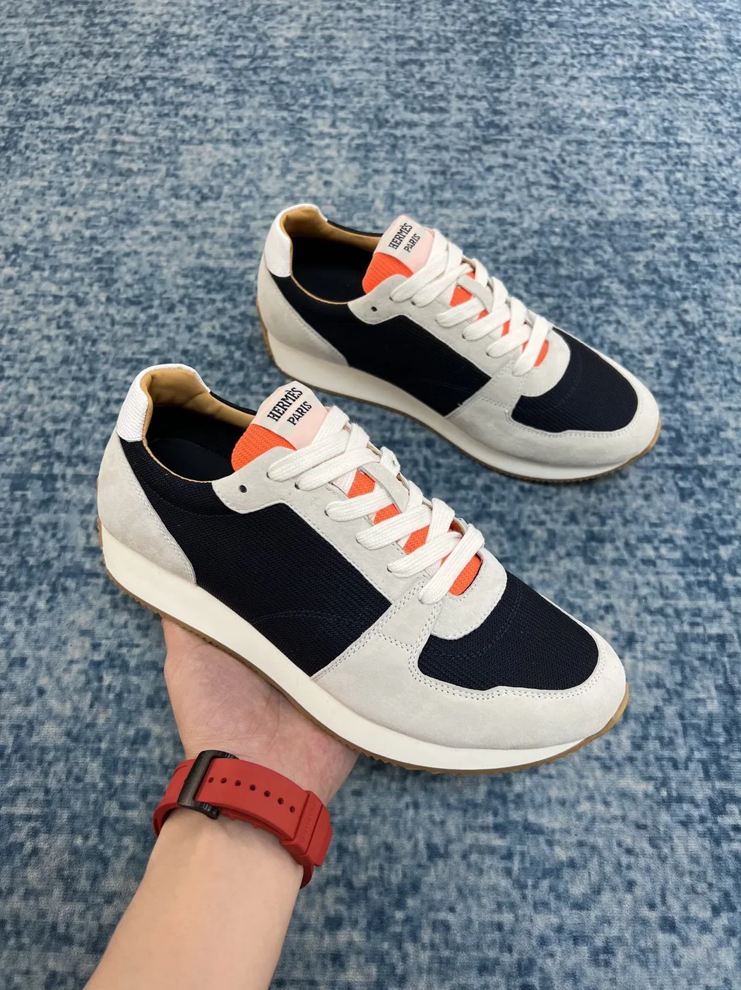 Hermes Escape Sneaker Black in White Hermes Escape Sneaker Black in White