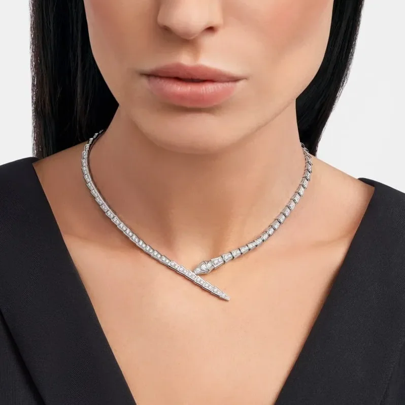 Bvlgari Serpenti Viper Necklace White Gold Bvlgari Serpenti Viper Necklace White Gold
