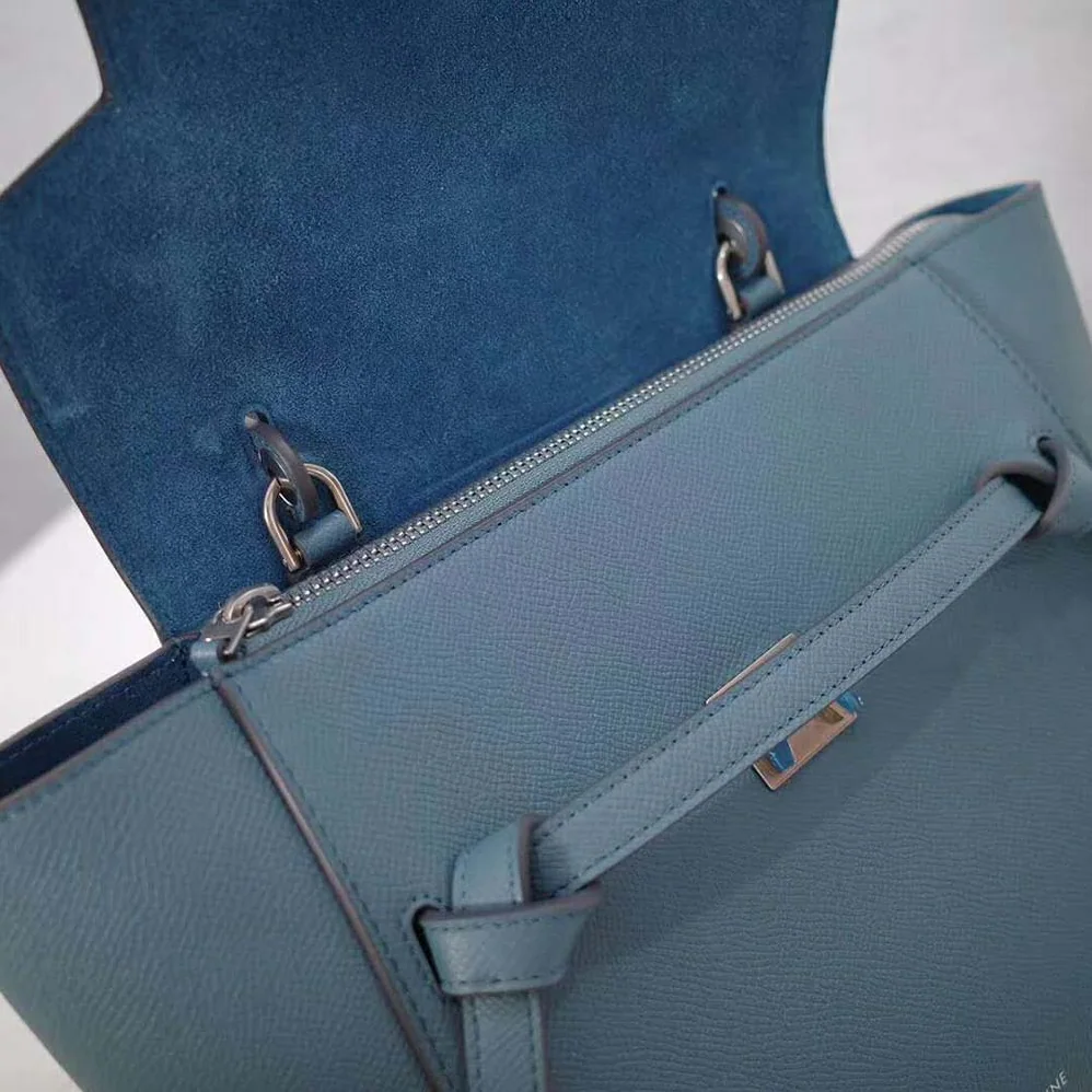 Celine Micro Belt Bag in Grained Calfskin for Women in Navy