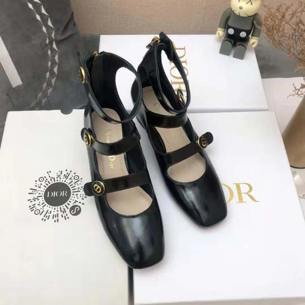 Dior D-Doll Pump Black Shiny Calfskin for Women Dior D-Doll Pump Black Shiny Calfskin for Women