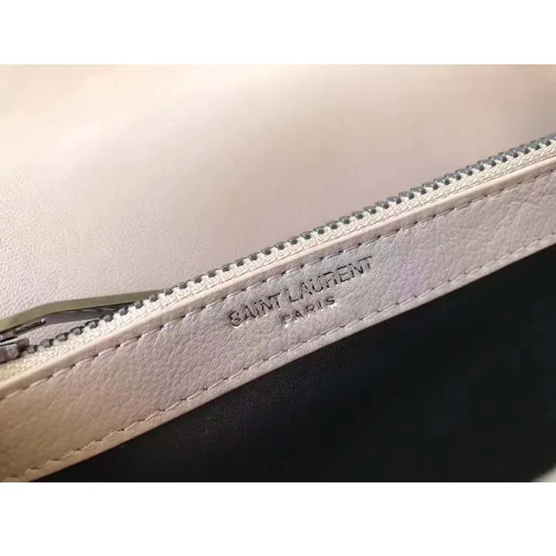 Saint Laurent YSL Classic Medium College Bag Matelasse Leather in Pink Saint Laurent YSL Classic Medium College Bag Matelasse Leather in Pink