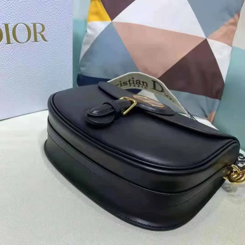 Dior Large Dior Bobby Bag Black Box Calfskin for Women