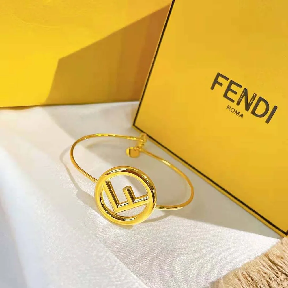 Fendi F is Fendi Bracelet Gold Color Bracelet for Women