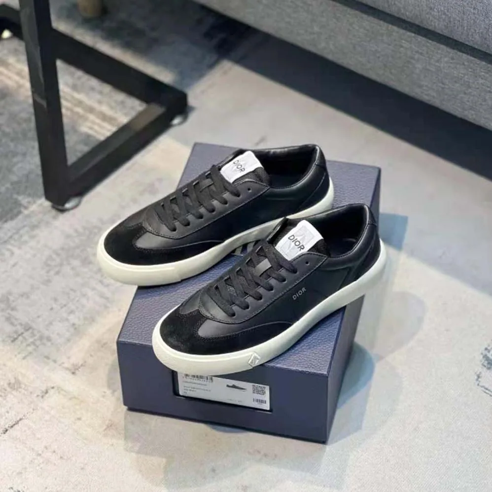 Dior B101 Sneaker Black Smooth Calfskin and Nubuck for Men Dior B101 Sneaker Black Smooth Calfskin and Nubuck for Men