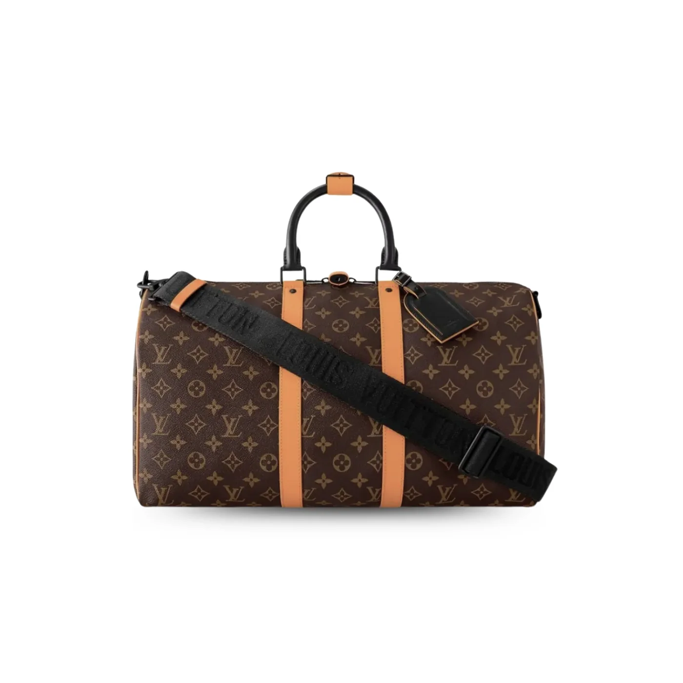 Louis Vuitton Keepall Bandouliere 45 Travel Bag in Brown Black Hardware Louis Vuitton Keepall Bandouliere 45 Travel Bag in Brown Black Hardware