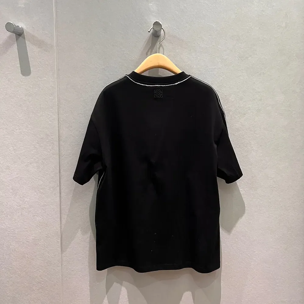 Loewe Regular Fit T-Shirt in Cotton for Men in Black Loewe Regular Fit T-Shirt in Cotton for Men in Black