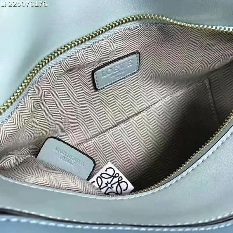 Loewe Puzzle Multi-color Bag with Strap Handle in Calfskin in Blue