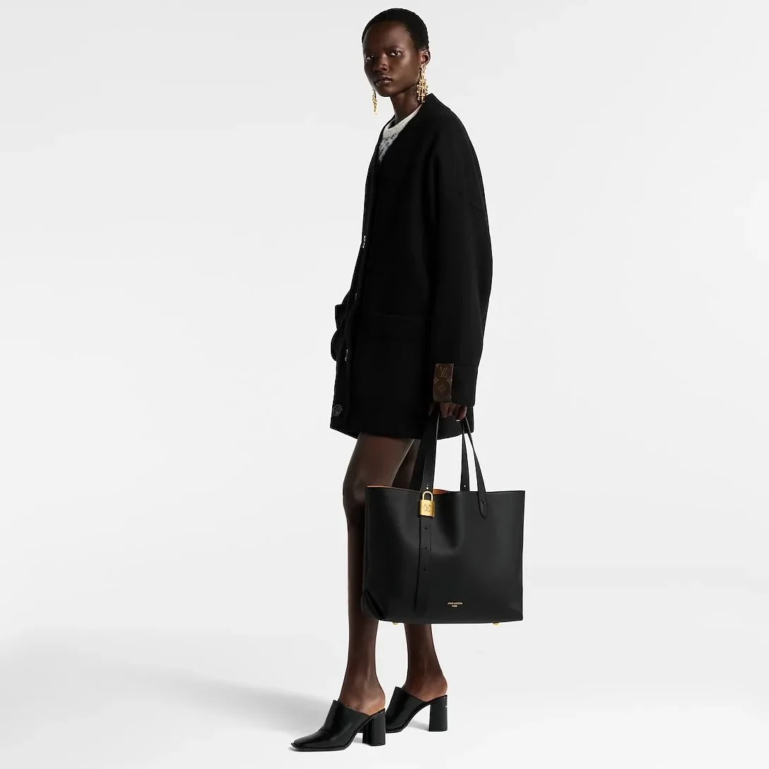 Louis Vuitton Low Key Cabas MM Bag Black /