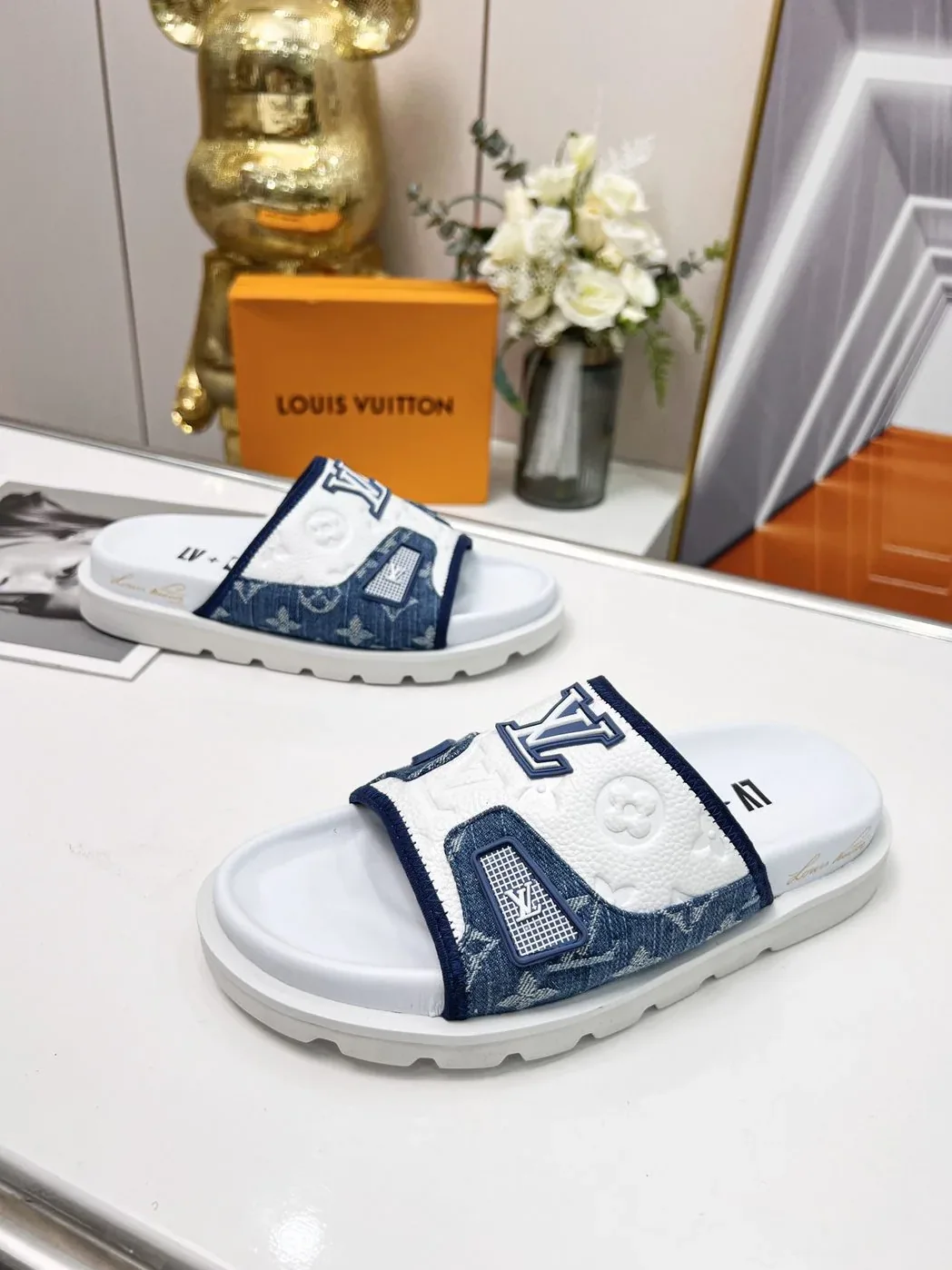 Louis Vuitton Pool Pillow Comfort Mule Blue for Women