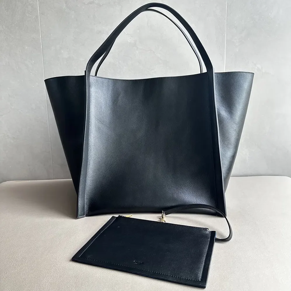 Celine Medium Cube Bag In Supple Calfskin for Women in Black