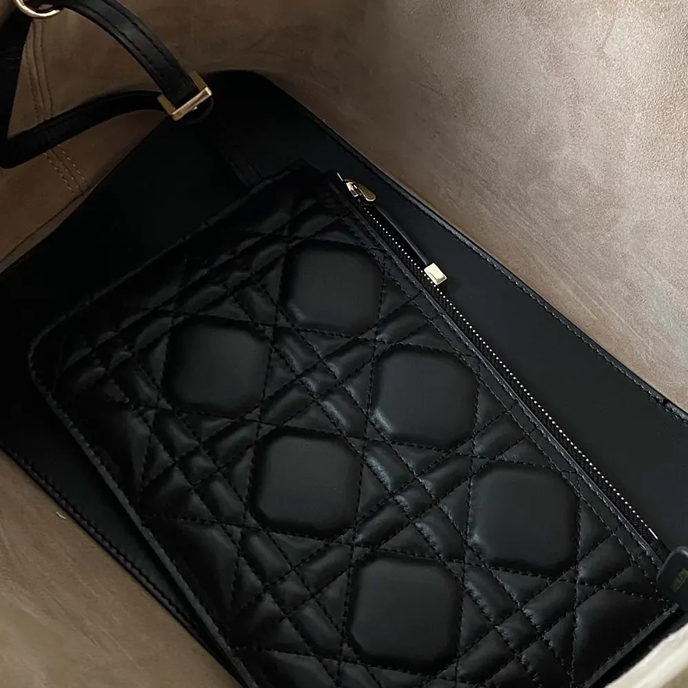 Dior Medium Dior Toujours Bag Rope Beige and Black Macrocannage Calfskin for Women Dior Medium Dior Toujours Bag Rope Beige and Black Macrocannage Calfskin for Women
