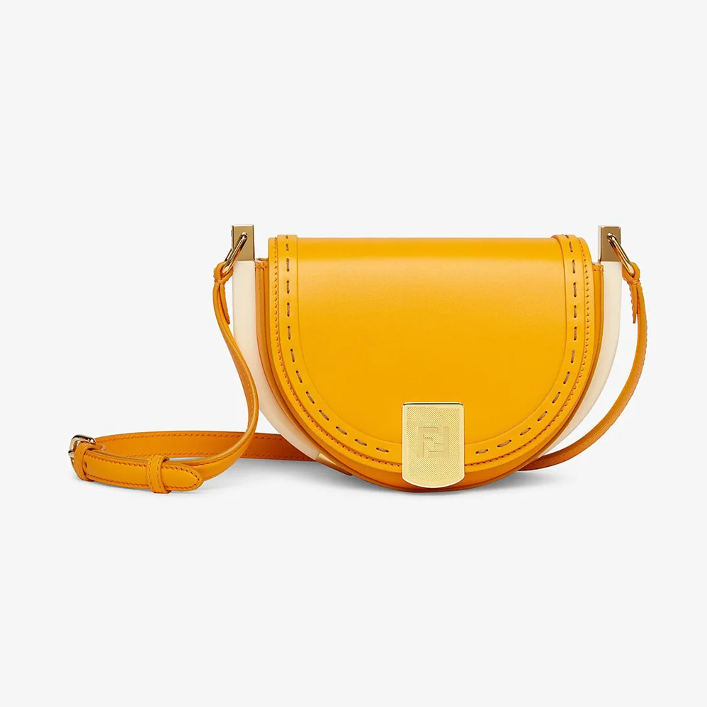 Fendi Moonlight Orange Leather Bag for Women