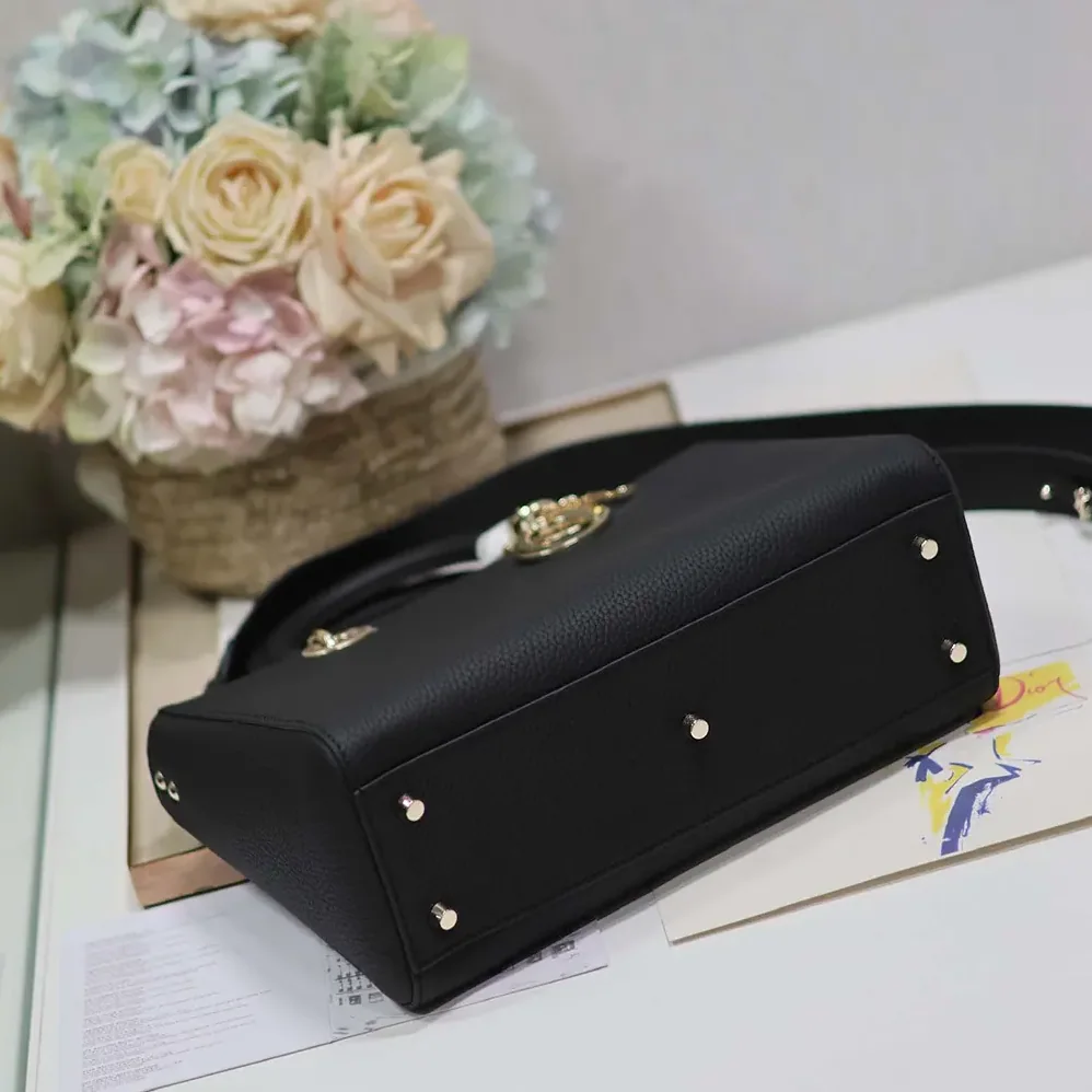 Dior Medium Lady D-Sire My ABCDior Bag Black Taurillon Leather for Women