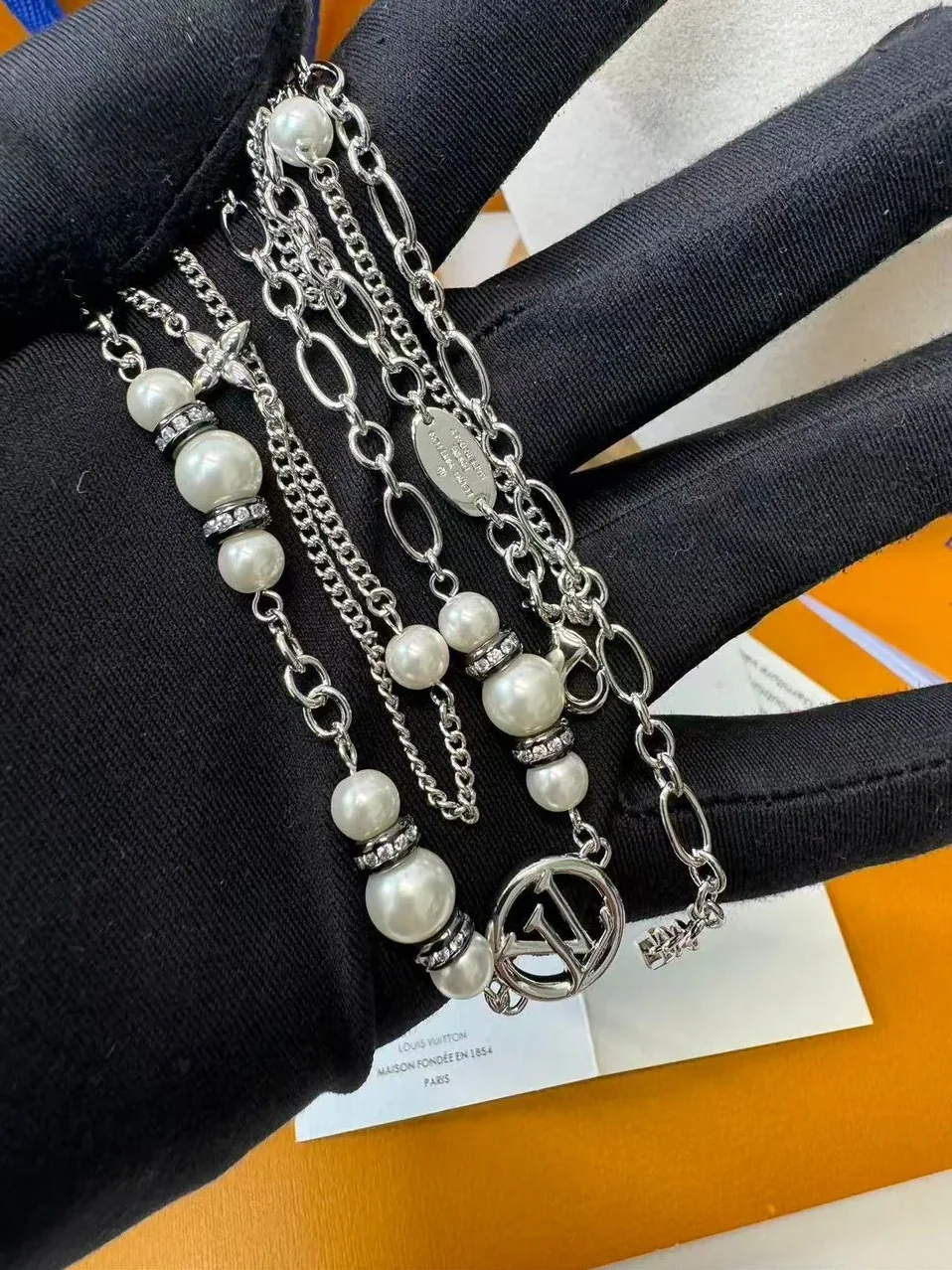 Louis Vuitton Midnight Pearl Necklace Louis Vuitton Midnight Pearl Necklace