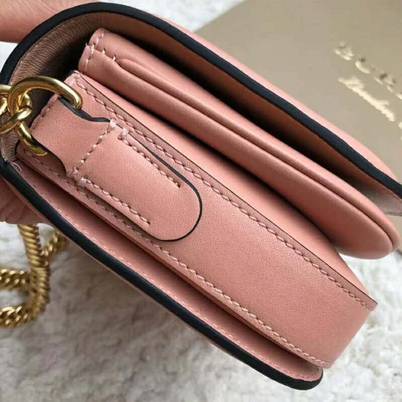 Burberry The Leather Link Bag for Women in Pink Burberry The Leather Link Bag for Women in Pink