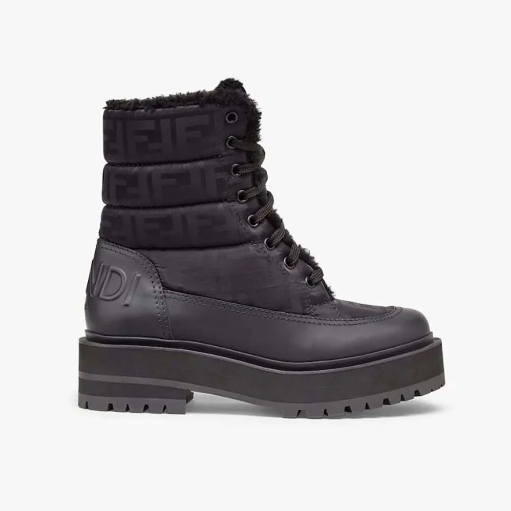 Fendi Biker Boots Black Leather Biker Boots for Women Fendi Biker Boots Black Leather Biker Boots for Women