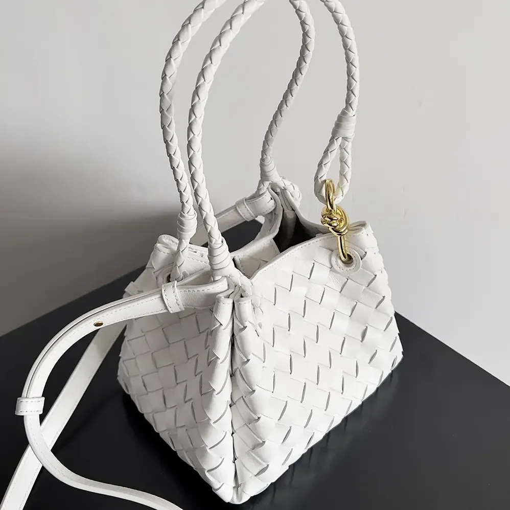 Bottega Veneta Small Andiamo Parachute for Women in White