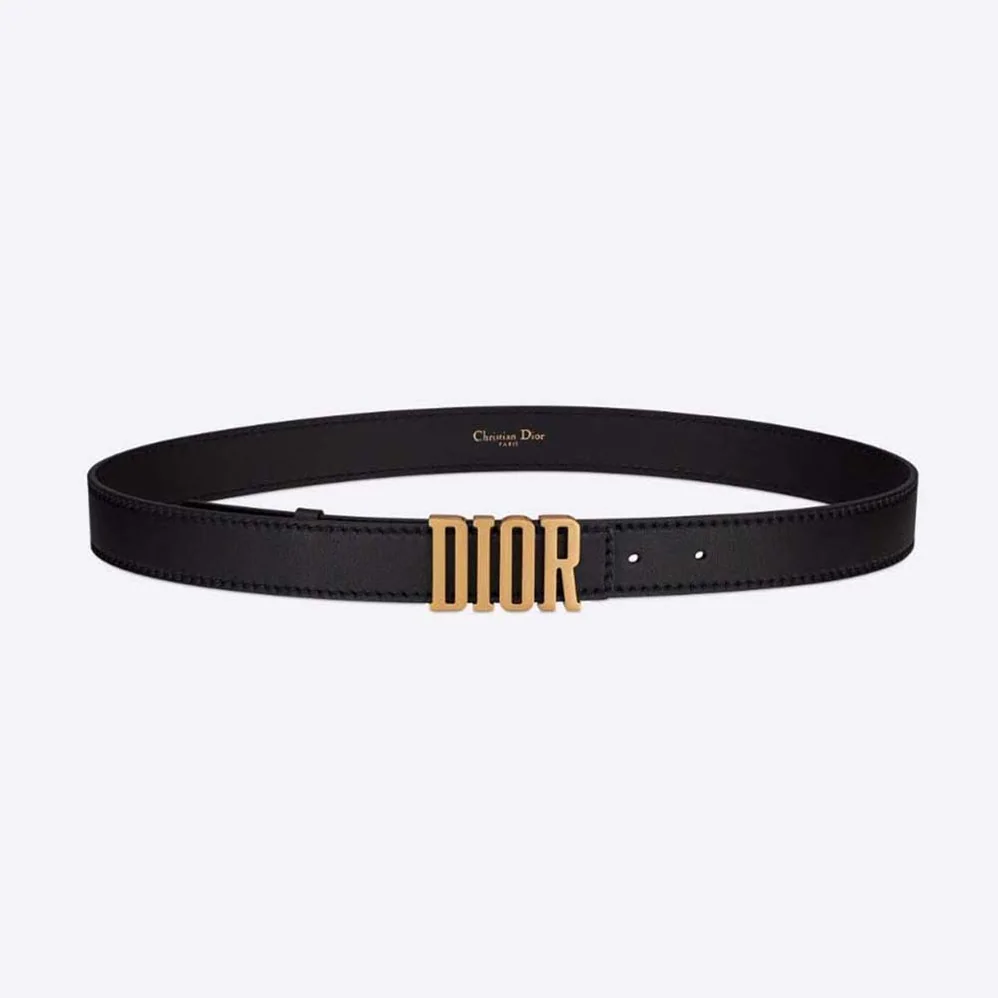 Dior D-Fence Belt Black Smooth Calfskin 30 MM for Women Dior D-Fence Belt Black Smooth Calfskin 30 MM for Women
