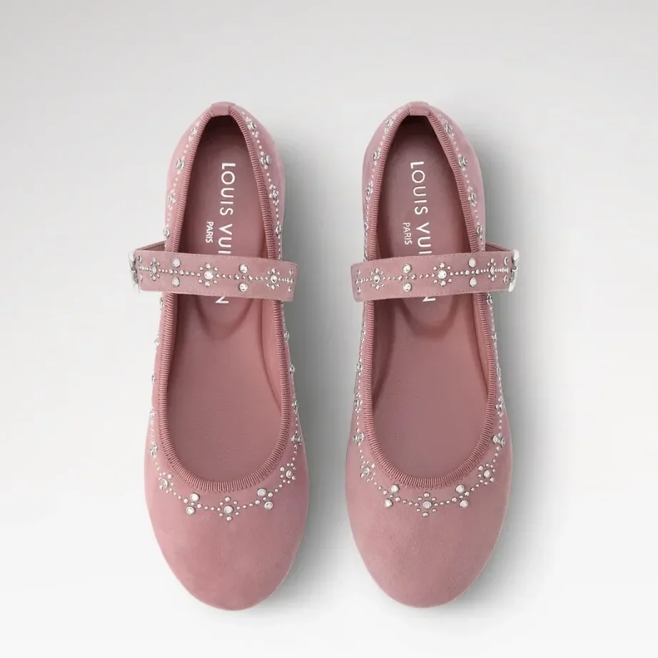 Louis Vuitton Romy Flat Ballerina Vintage Pink 1AICXP Louis Vuitton Romy Flat Ballerina Vintage Pink 1AICXP