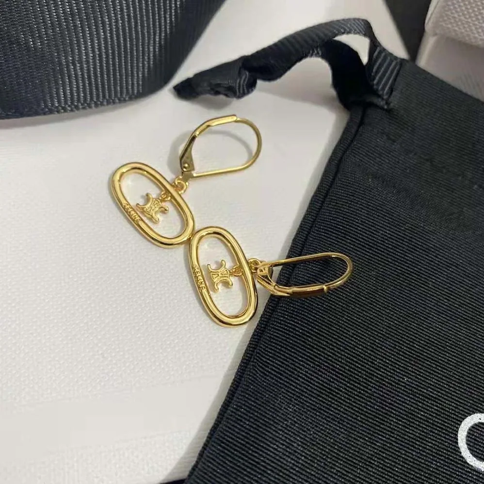 Celine Maillon Triomphe Mobile Earrings in Brass with Gold Finish for Women Celine Maillon Triomphe Mobile Earrings in Brass with Gold Finish for Women