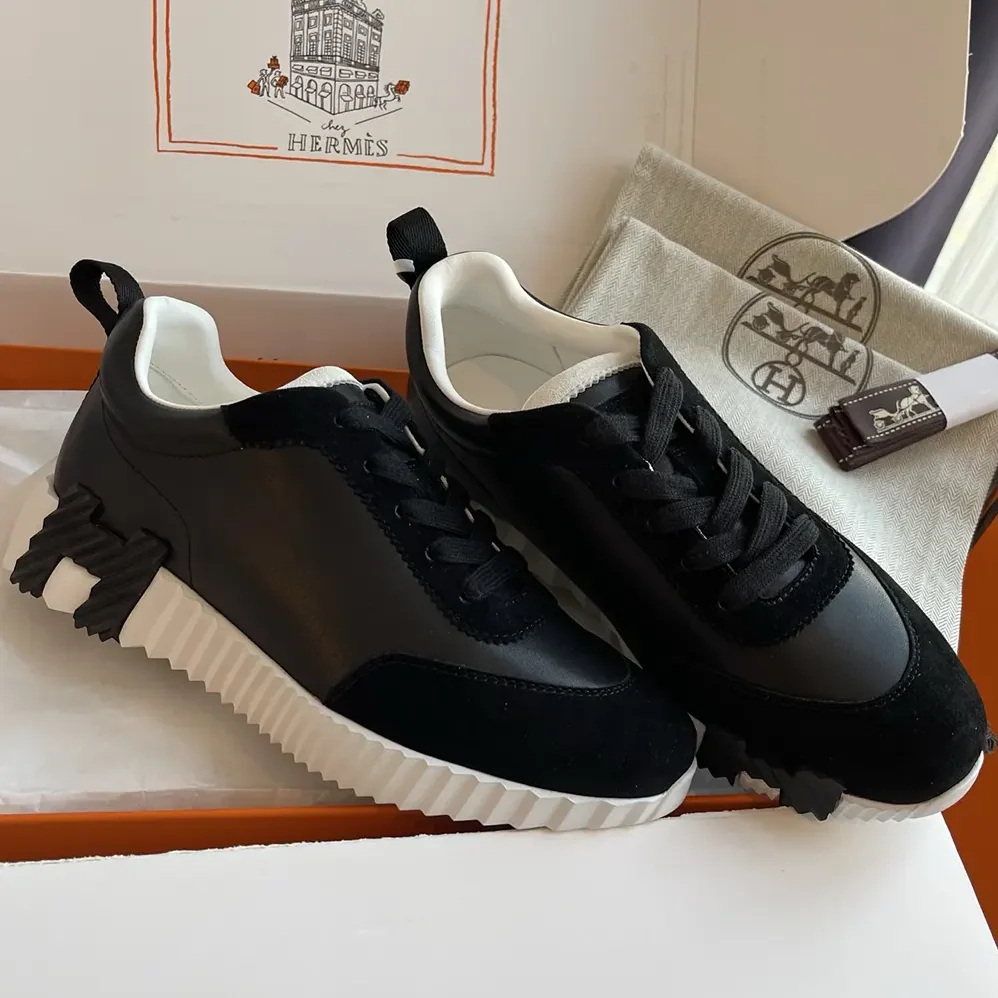 Hermes Bouncing Sneaker-Black H242250Z for Unisex Hermes Bouncing Sneaker-Black H242250Z for Unisex