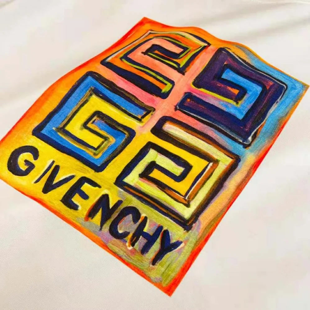Givenchy Slim Fit T-shirt in Jersey with 4G Sun Print for Men in White Givenchy Slim Fit T-shirt in Jersey with 4G Sun Print for Men in White