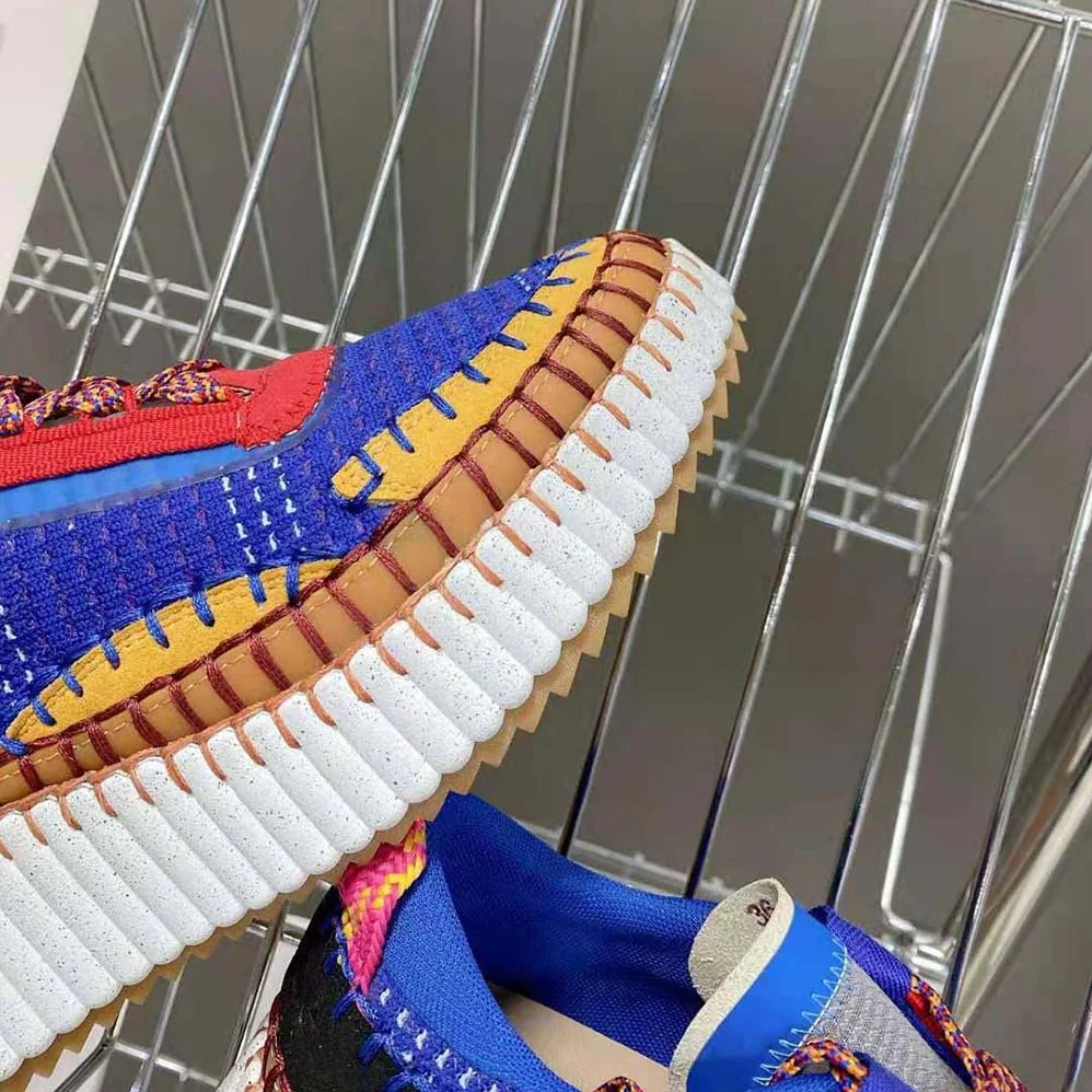 Chloe Nama Sneaker in Recycled Mesh for Women in Blue